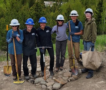 Rocky Mountain Youth Corps all-female crew completes trail maintenance on the peninsula recreation area.